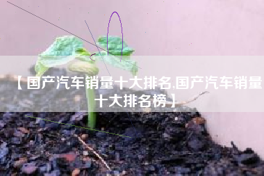 【国产汽车销量十大排名,国产汽车销量十大排名榜】
