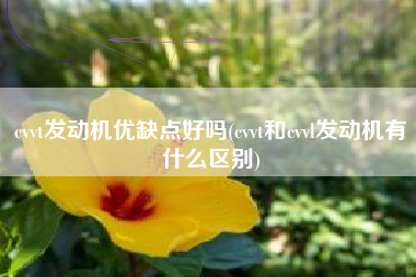 cvvt发动机优缺点好吗(cvvt和cvvl发动机有什么区别) cvvt发动机优缺点好吗(cvvt和cvvl发动机有什么区别)