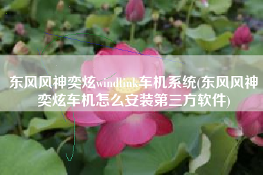 东风风神奕炫windlink车机系统(东风风神奕炫车机怎么安装第三方软件)