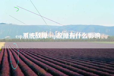 esp系统故障/esp故障有什么影响