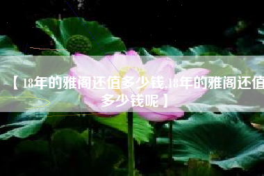 【18年的雅阁还值多少钱,18年的雅阁还值多少钱呢】