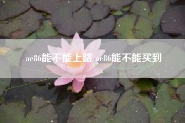ae86能不能上路/ae86能不能买到 ae86能不能上路/ae86能不能买到