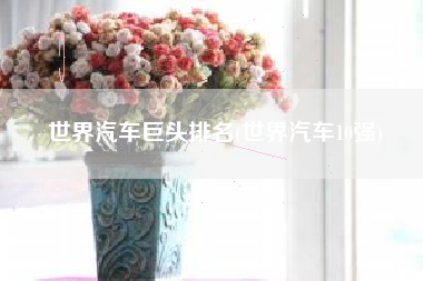 世界汽车巨头排名(世界汽车10强) 世界汽车巨头排名(世界汽车10强)