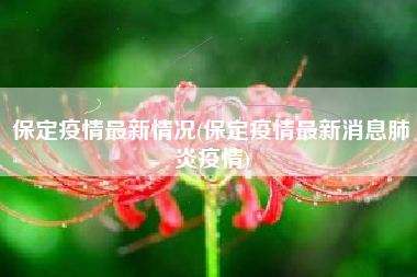 保定疫情最新情况(保定疫情最新消息肺炎疫情)